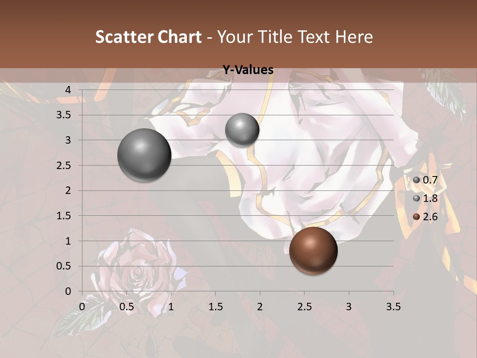 A Woman Sitting On A Chair With Roses In Her Hand PowerPoint Template