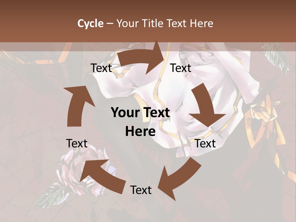 A Woman Sitting On A Chair With Roses In Her Hand PowerPoint Template