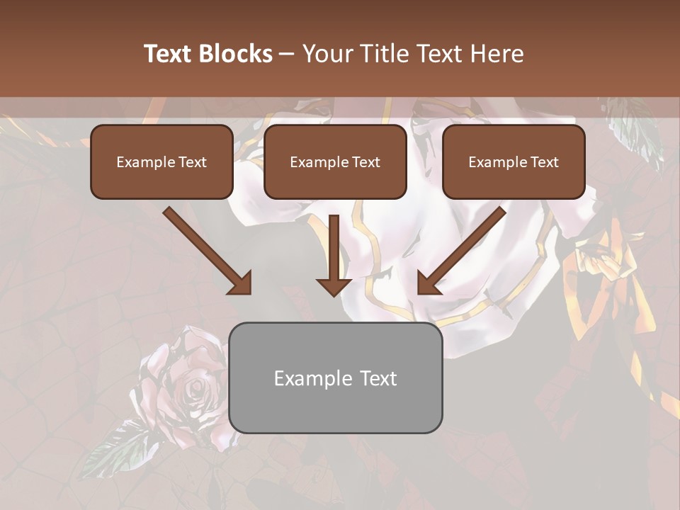A Woman Sitting On A Chair With Roses In Her Hand PowerPoint Template