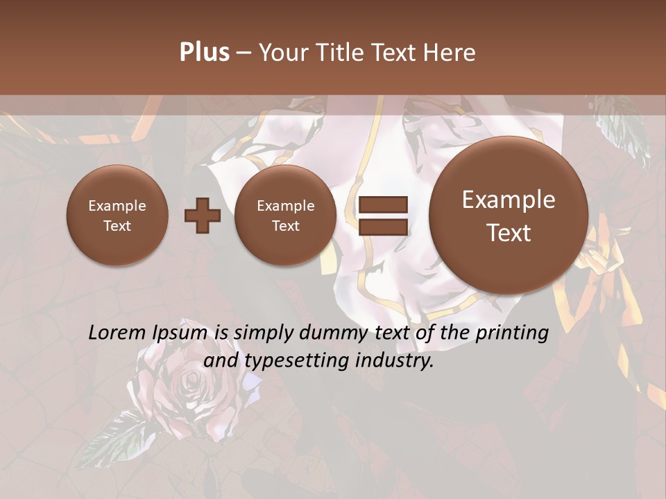 A Woman Sitting On A Chair With Roses In Her Hand PowerPoint Template