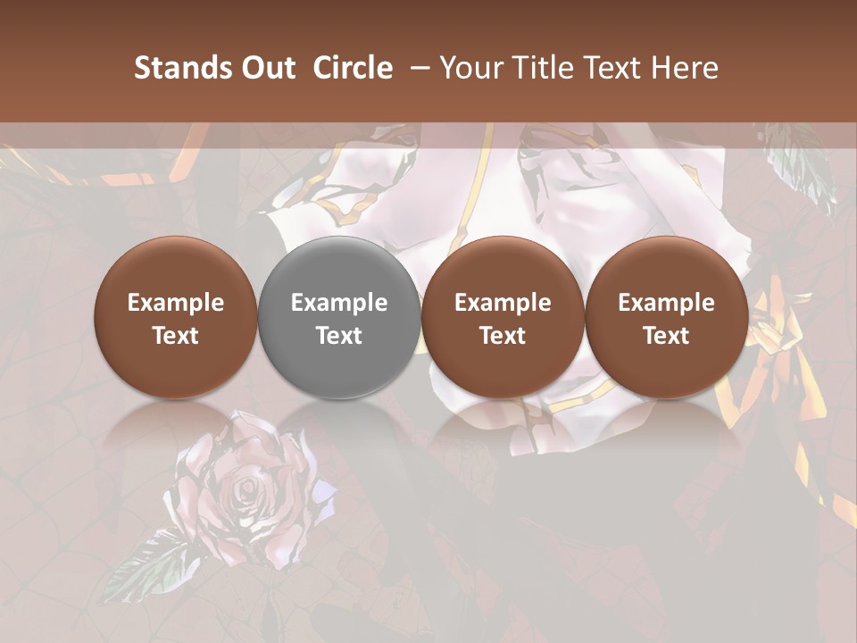 A Woman Sitting On A Chair With Roses In Her Hand PowerPoint Template