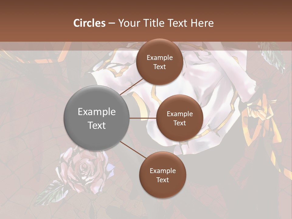 A Woman Sitting On A Chair With Roses In Her Hand PowerPoint Template