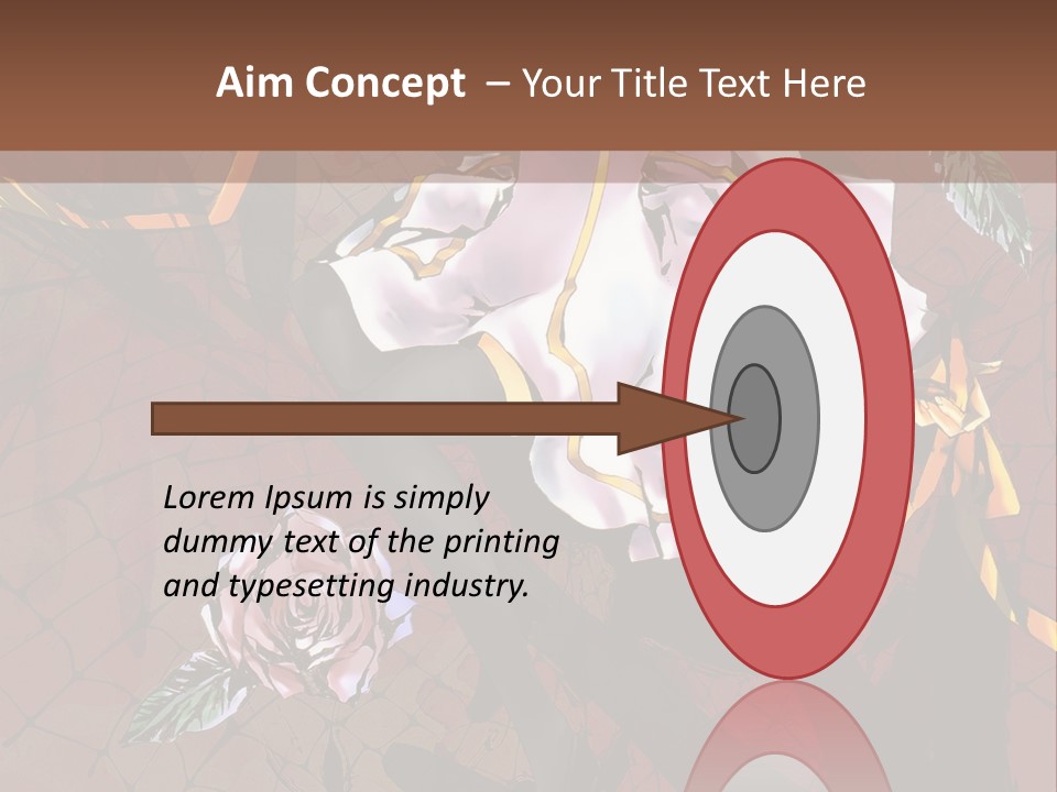 A Woman Sitting On A Chair With Roses In Her Hand PowerPoint Template