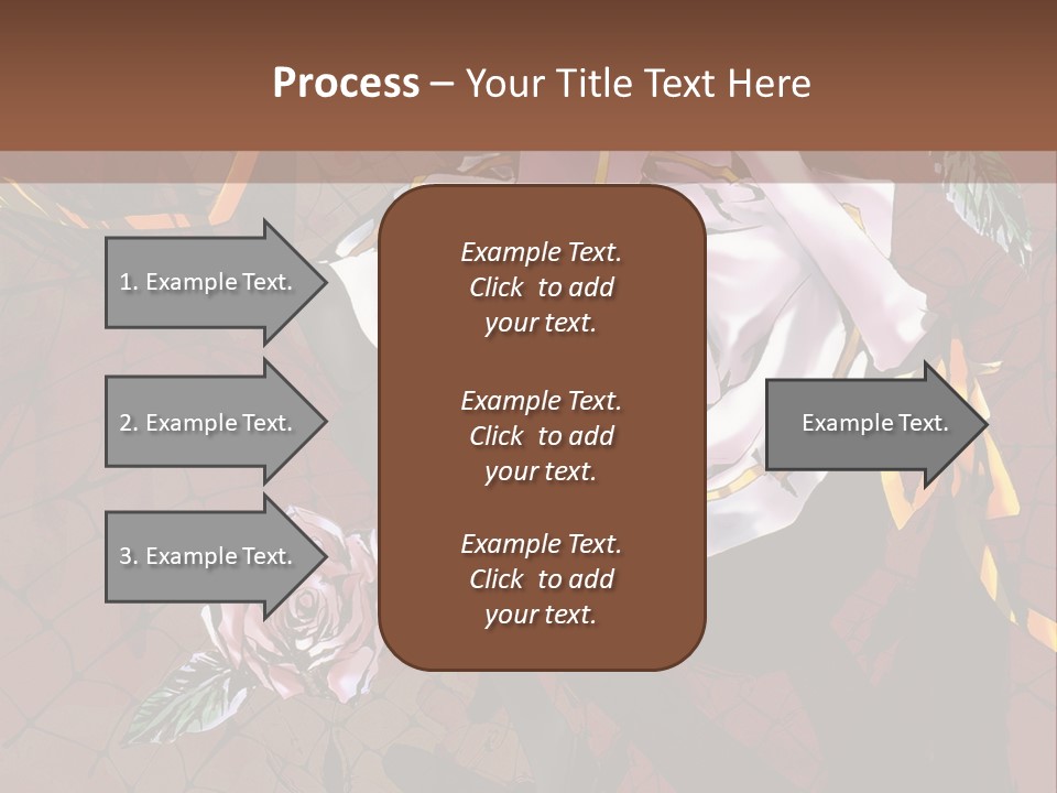A Woman Sitting On A Chair With Roses In Her Hand PowerPoint Template
