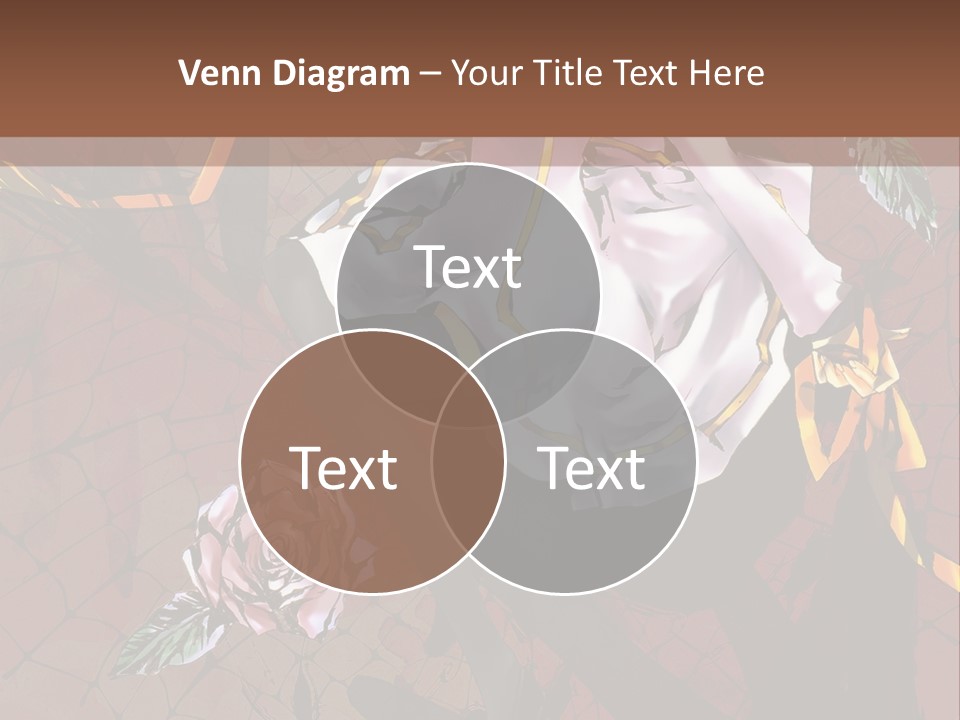 A Woman Sitting On A Chair With Roses In Her Hand PowerPoint Template