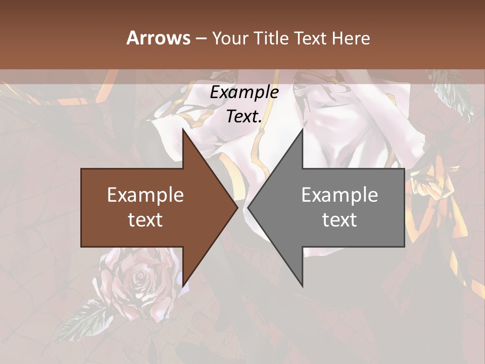 A Woman Sitting On A Chair With Roses In Her Hand PowerPoint Template