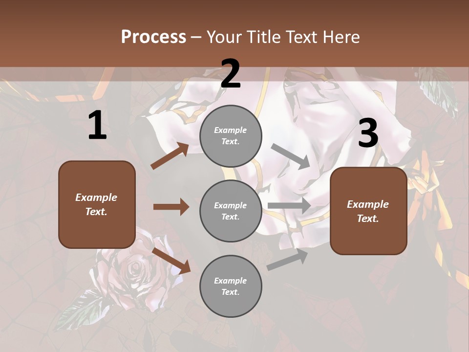 A Woman Sitting On A Chair With Roses In Her Hand PowerPoint Template
