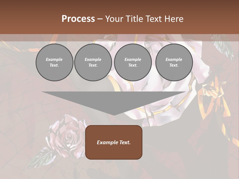 A Woman Sitting On A Chair With Roses In Her Hand PowerPoint Template