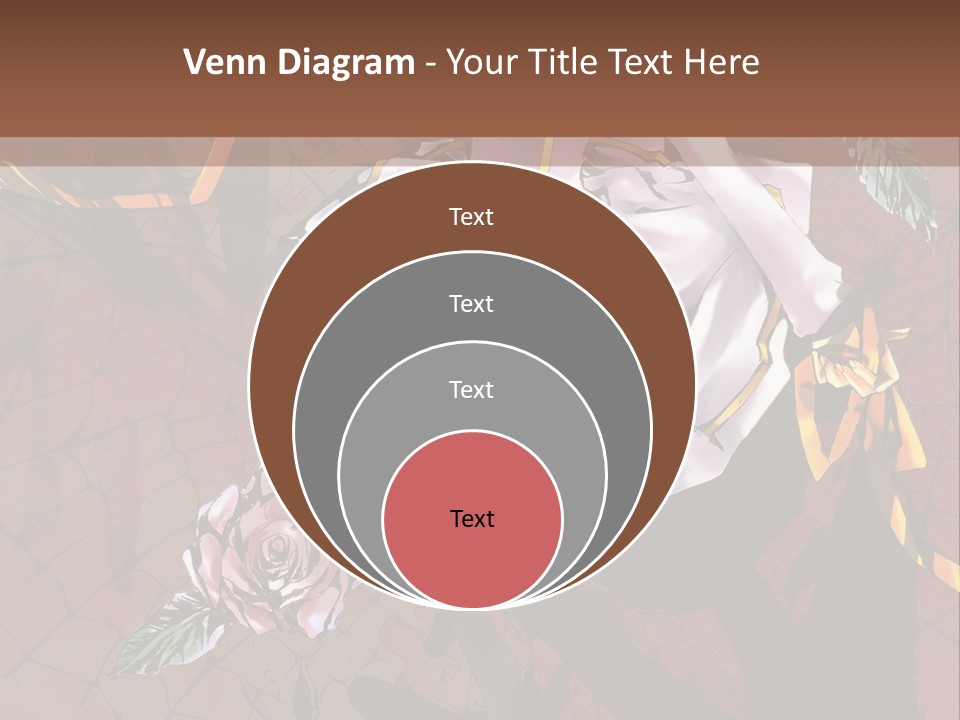 A Woman Sitting On A Chair With Roses In Her Hand PowerPoint Template