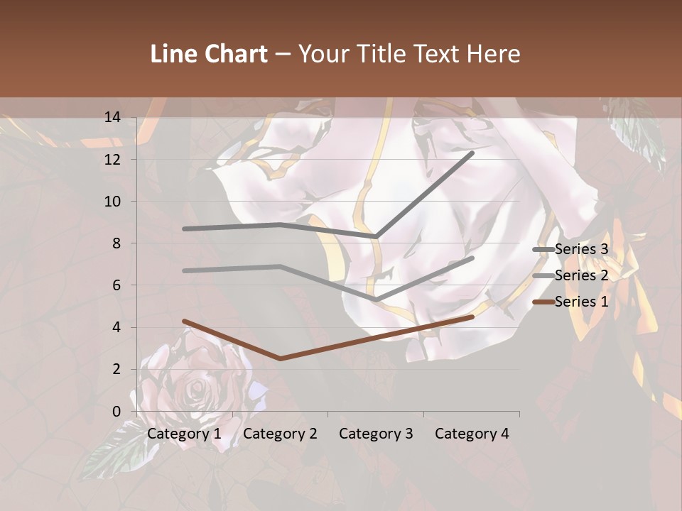 A Woman Sitting On A Chair With Roses In Her Hand PowerPoint Template