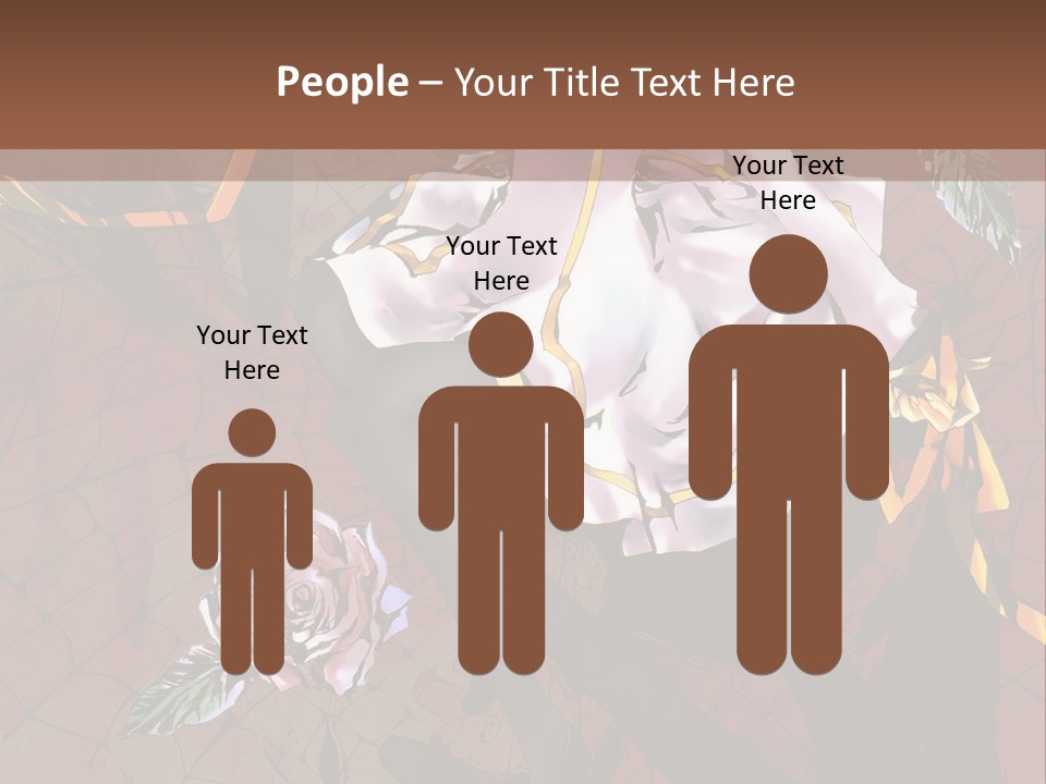 A Woman Sitting On A Chair With Roses In Her Hand PowerPoint Template