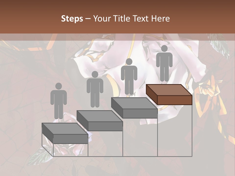 A Woman Sitting On A Chair With Roses In Her Hand PowerPoint Template