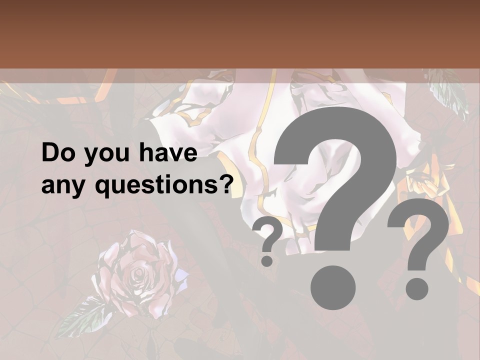 A Woman Sitting On A Chair With Roses In Her Hand PowerPoint Template