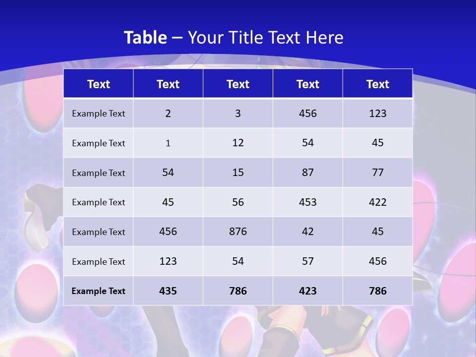 A Couple Of Anime Characters In Front Of A Blue Background PowerPoint Template