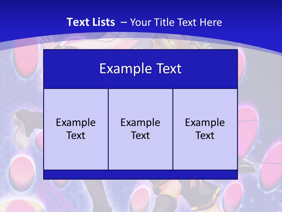 A Couple Of Anime Characters In Front Of A Blue Background PowerPoint Template