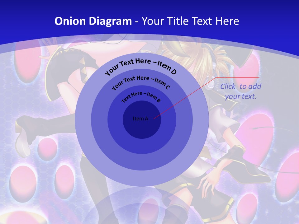 A Couple Of Anime Characters In Front Of A Blue Background PowerPoint Template