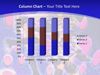 A Couple Of Anime Characters In Front Of A Blue Background PowerPoint Template