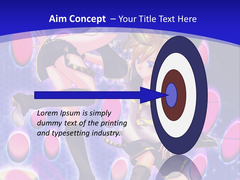 A Couple Of Anime Characters In Front Of A Blue Background PowerPoint Template