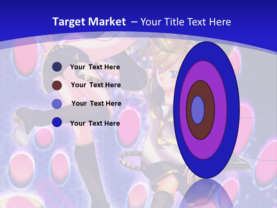 A Couple Of Anime Characters In Front Of A Blue Background PowerPoint Template