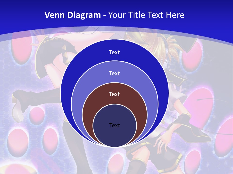 A Couple Of Anime Characters In Front Of A Blue Background PowerPoint Template