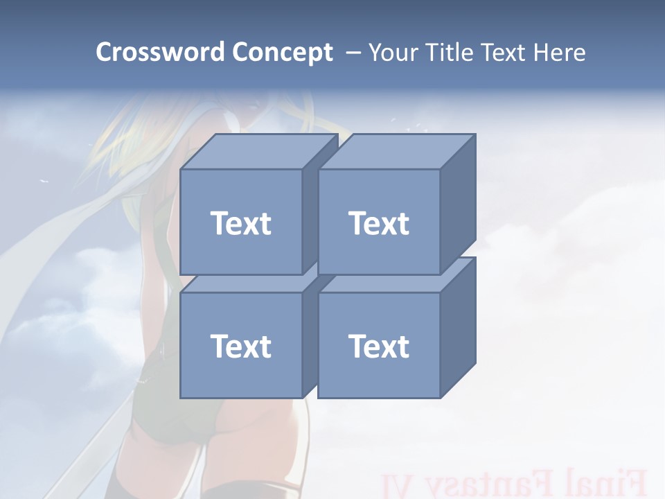 A Woman In A Green Dress Is Standing In The Sky PowerPoint Template