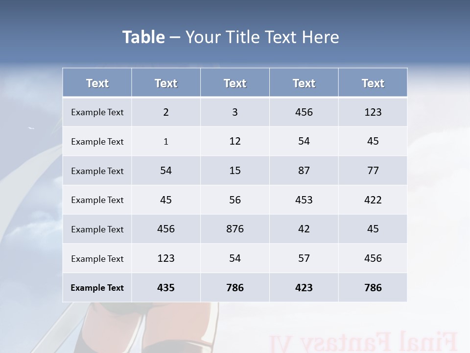 A Woman In A Green Dress Is Standing In The Sky PowerPoint Template