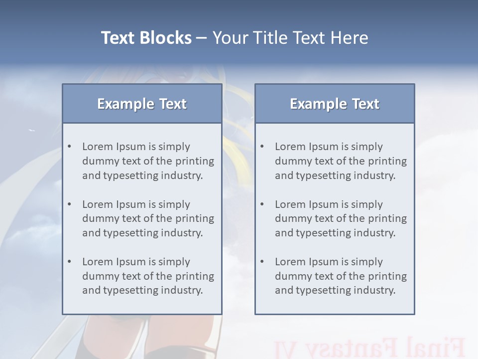 A Woman In A Green Dress Is Standing In The Sky PowerPoint Template