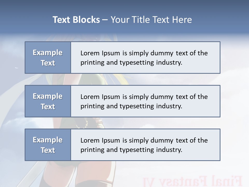 A Woman In A Green Dress Is Standing In The Sky PowerPoint Template