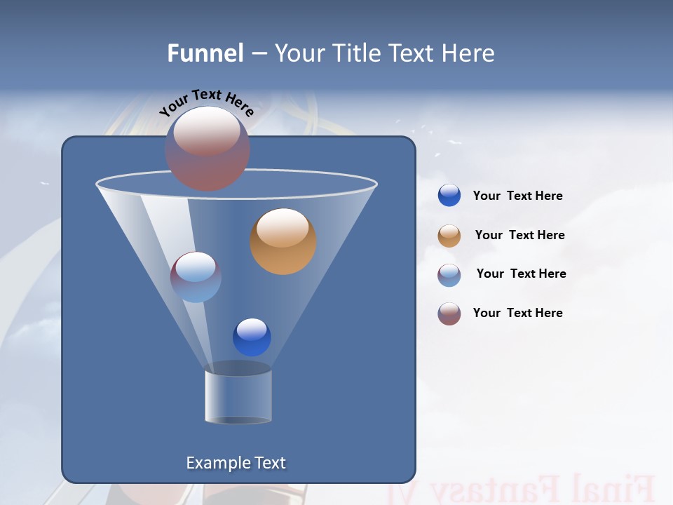 A Woman In A Green Dress Is Standing In The Sky PowerPoint Template