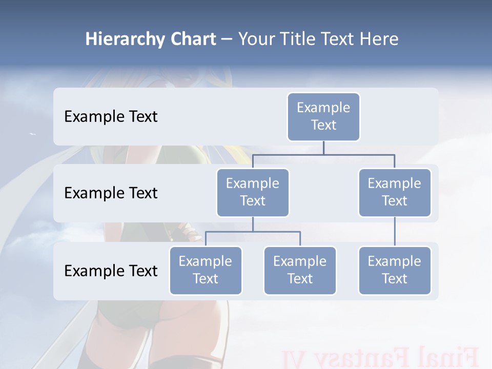 A Woman In A Green Dress Is Standing In The Sky PowerPoint Template