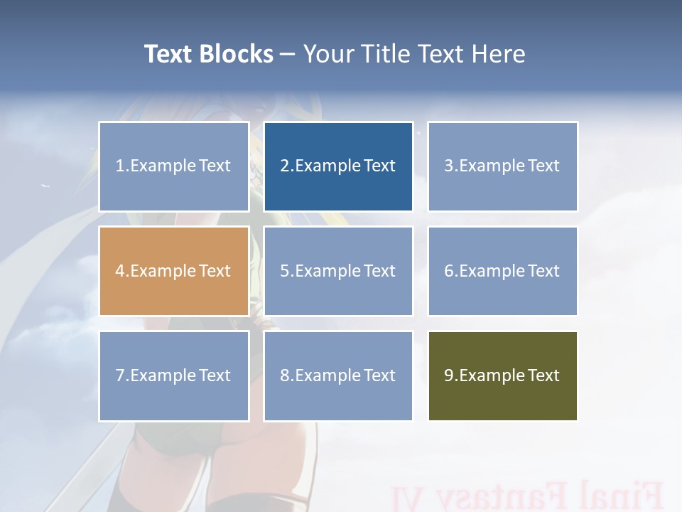 A Woman In A Green Dress Is Standing In The Sky PowerPoint Template