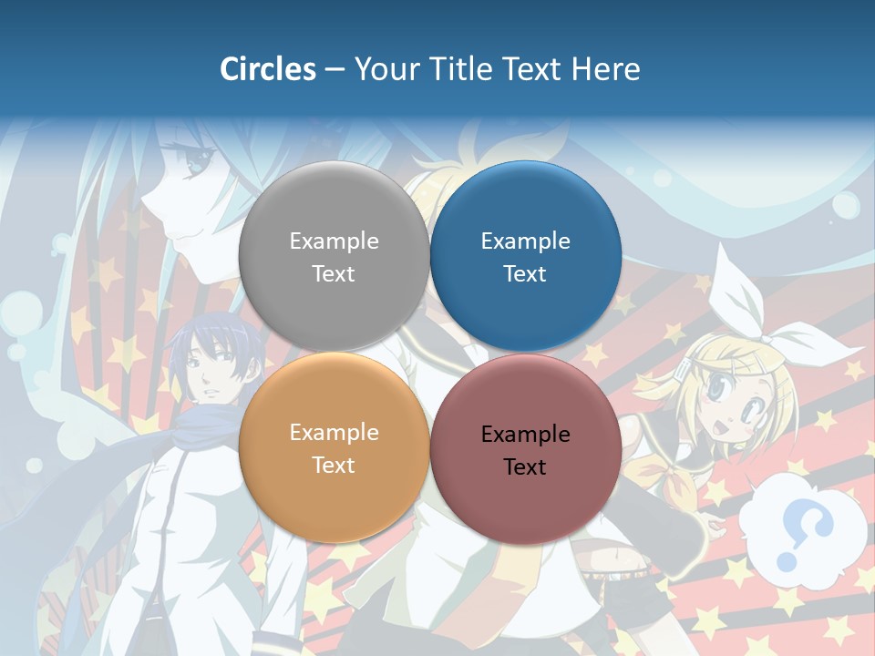 A Group Of Anime Characters Standing In Front Of A Background PowerPoint Template