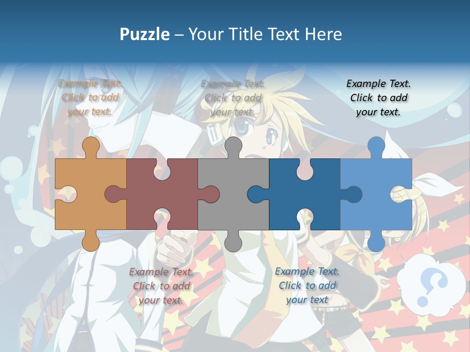A Group Of Anime Characters Standing In Front Of A Background PowerPoint Template