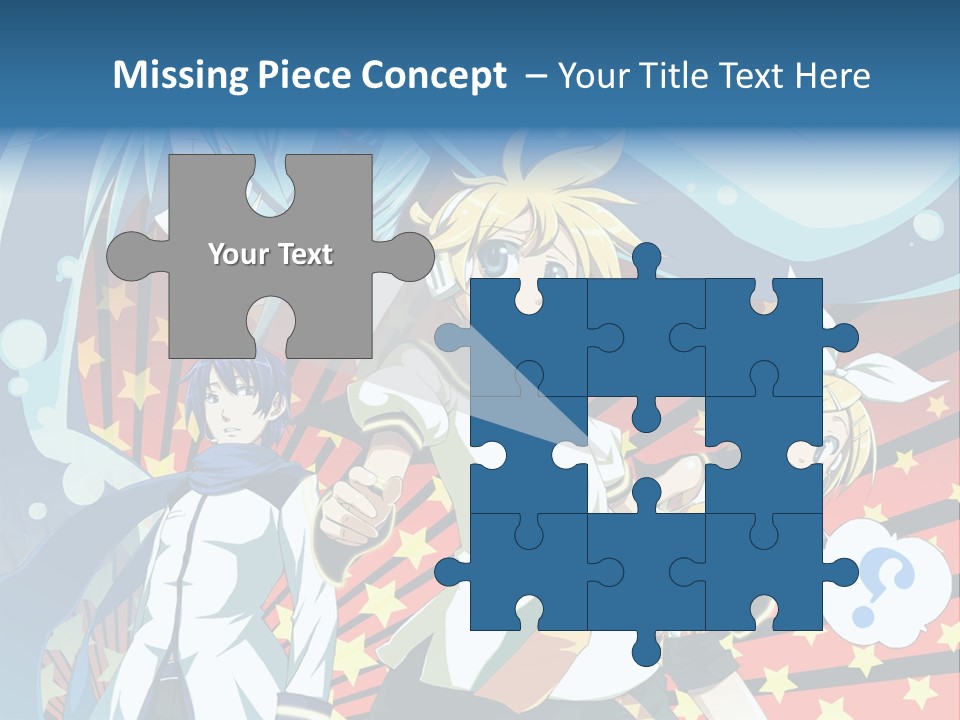 A Group Of Anime Characters Standing In Front Of A Background PowerPoint Template