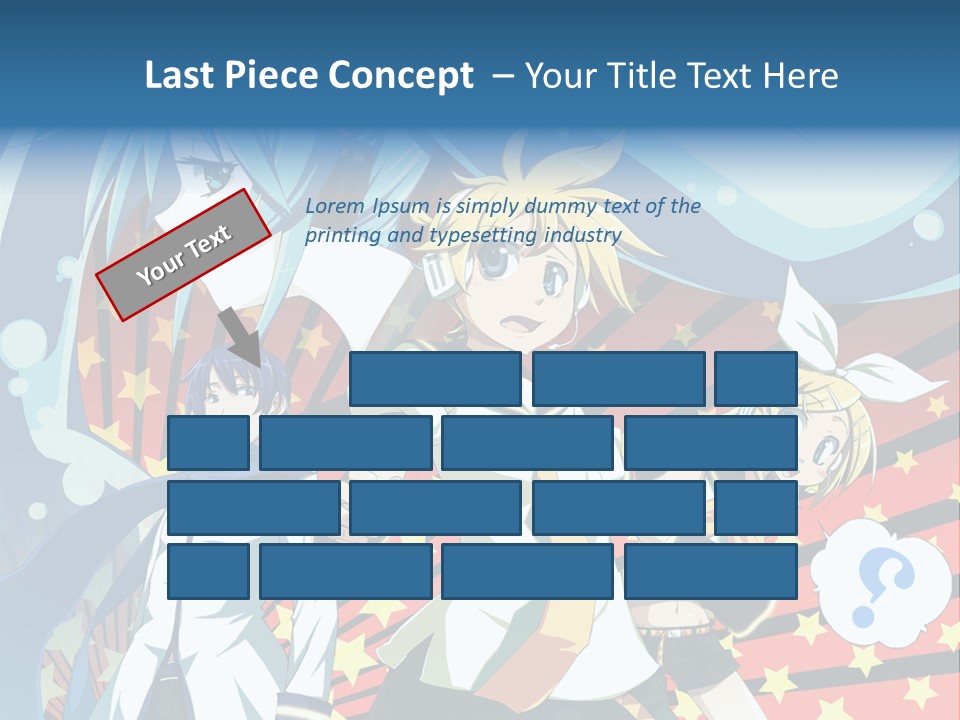 A Group Of Anime Characters Standing In Front Of A Background PowerPoint Template