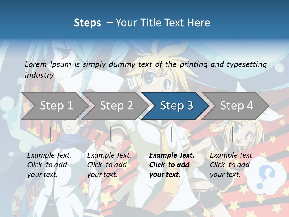 A Group Of Anime Characters Standing In Front Of A Background PowerPoint Template
