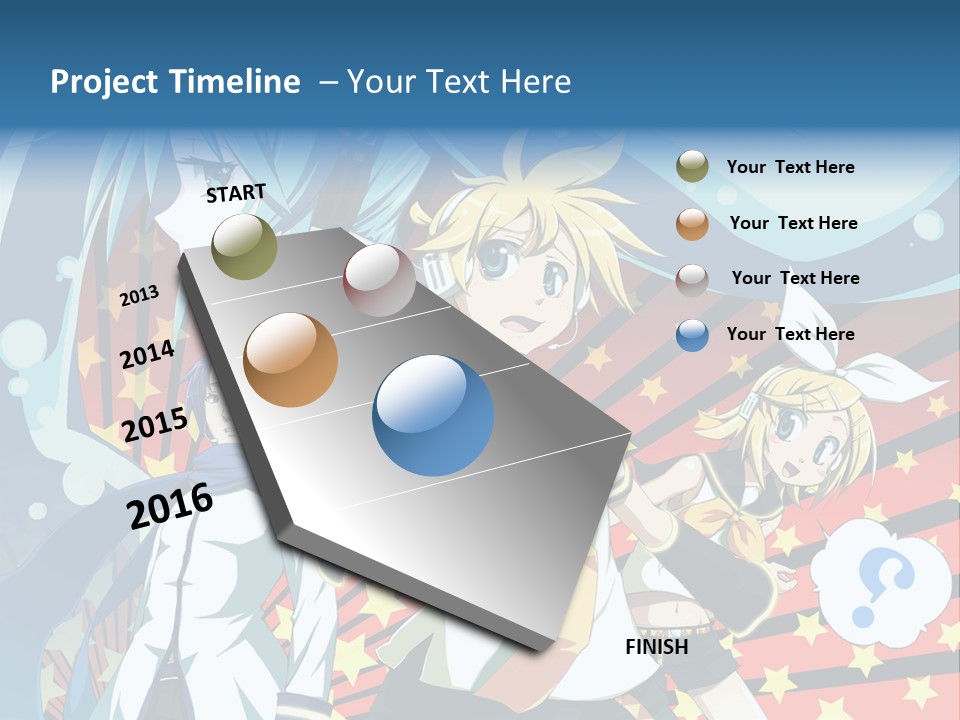 A Group Of Anime Characters Standing In Front Of A Background PowerPoint Template