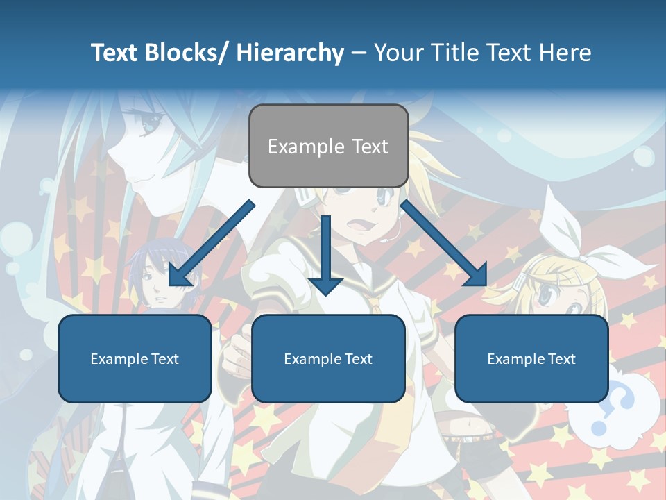 A Group Of Anime Characters Standing In Front Of A Background PowerPoint Template