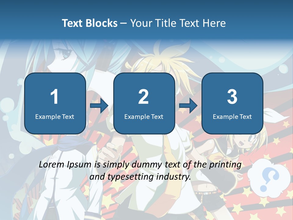 A Group Of Anime Characters Standing In Front Of A Background PowerPoint Template