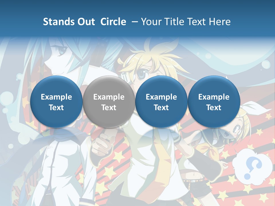 A Group Of Anime Characters Standing In Front Of A Background PowerPoint Template