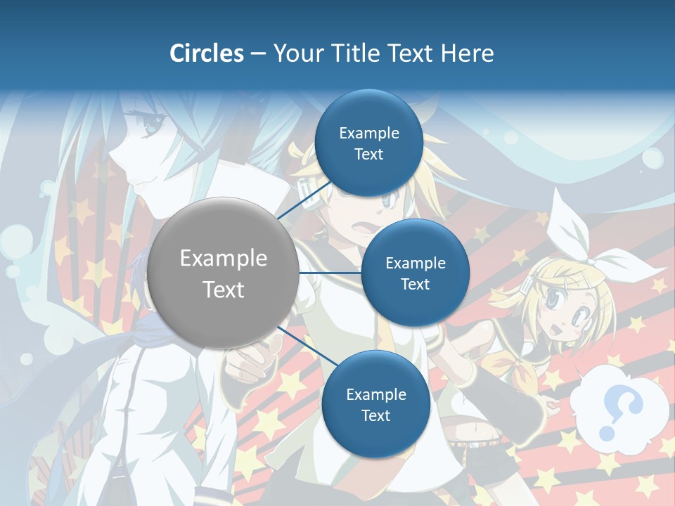 A Group Of Anime Characters Standing In Front Of A Background PowerPoint Template