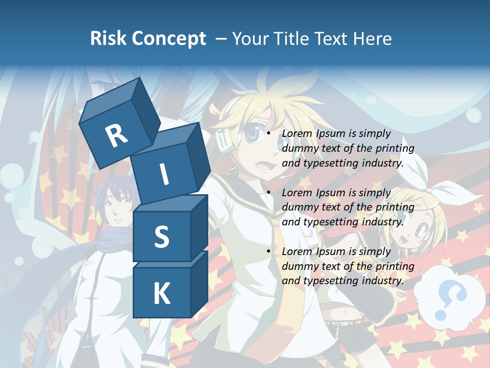 A Group Of Anime Characters Standing In Front Of A Background PowerPoint Template