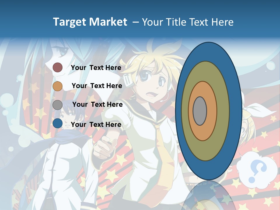 A Group Of Anime Characters Standing In Front Of A Background PowerPoint Template