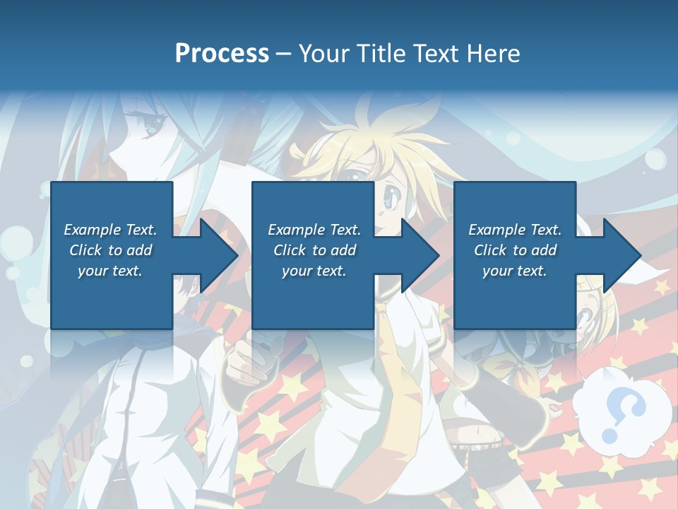 A Group Of Anime Characters Standing In Front Of A Background PowerPoint Template