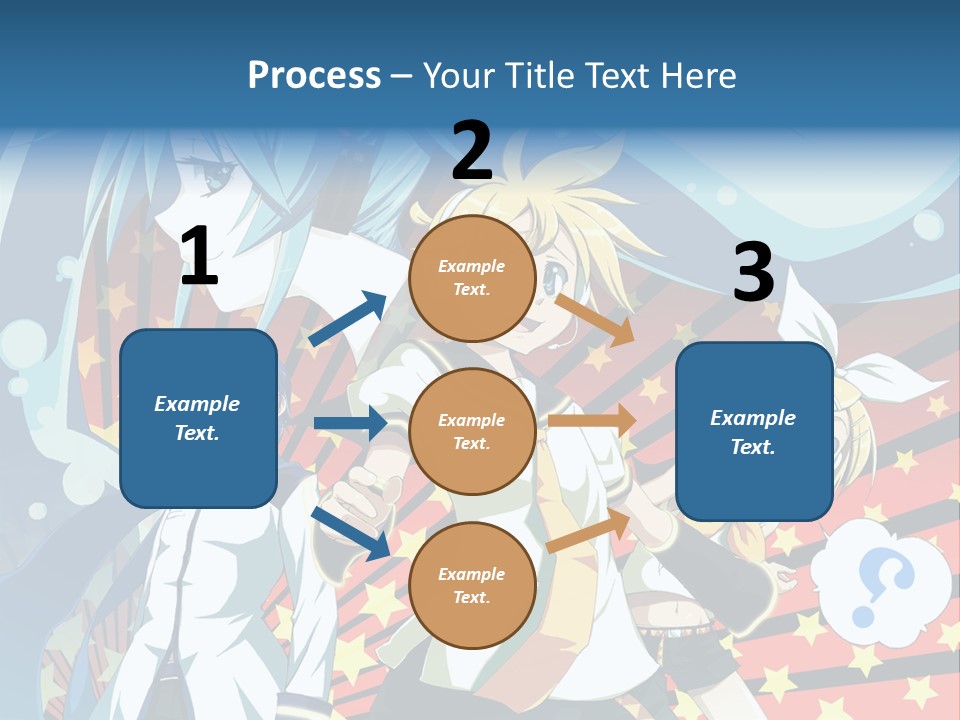 A Group Of Anime Characters Standing In Front Of A Background PowerPoint Template