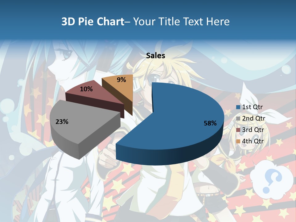 A Group Of Anime Characters Standing In Front Of A Background PowerPoint Template