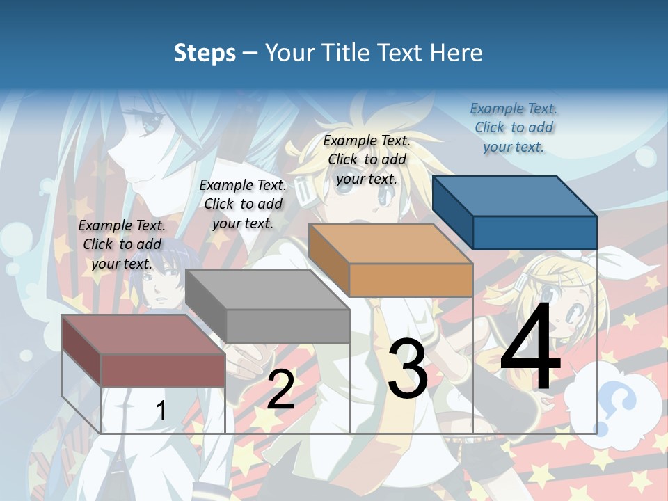 A Group Of Anime Characters Standing In Front Of A Background PowerPoint Template