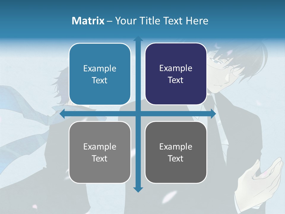 A Couple Of People Standing Next To Each Other PowerPoint Template