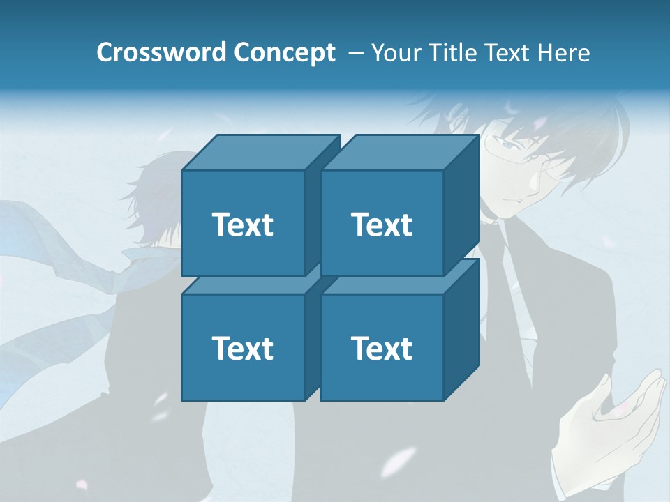 A Couple Of People Standing Next To Each Other PowerPoint Template