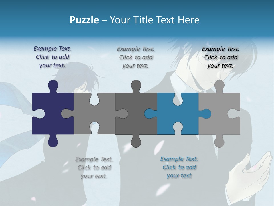 A Couple Of People Standing Next To Each Other PowerPoint Template